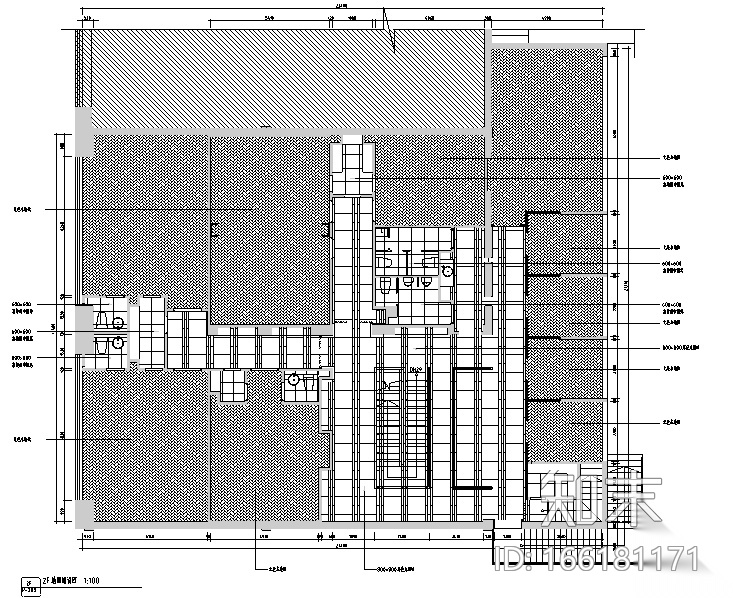 [新疆]750平米素食餐饮空间设计施工图（附效果图）cad施工图下载【ID:166181171】