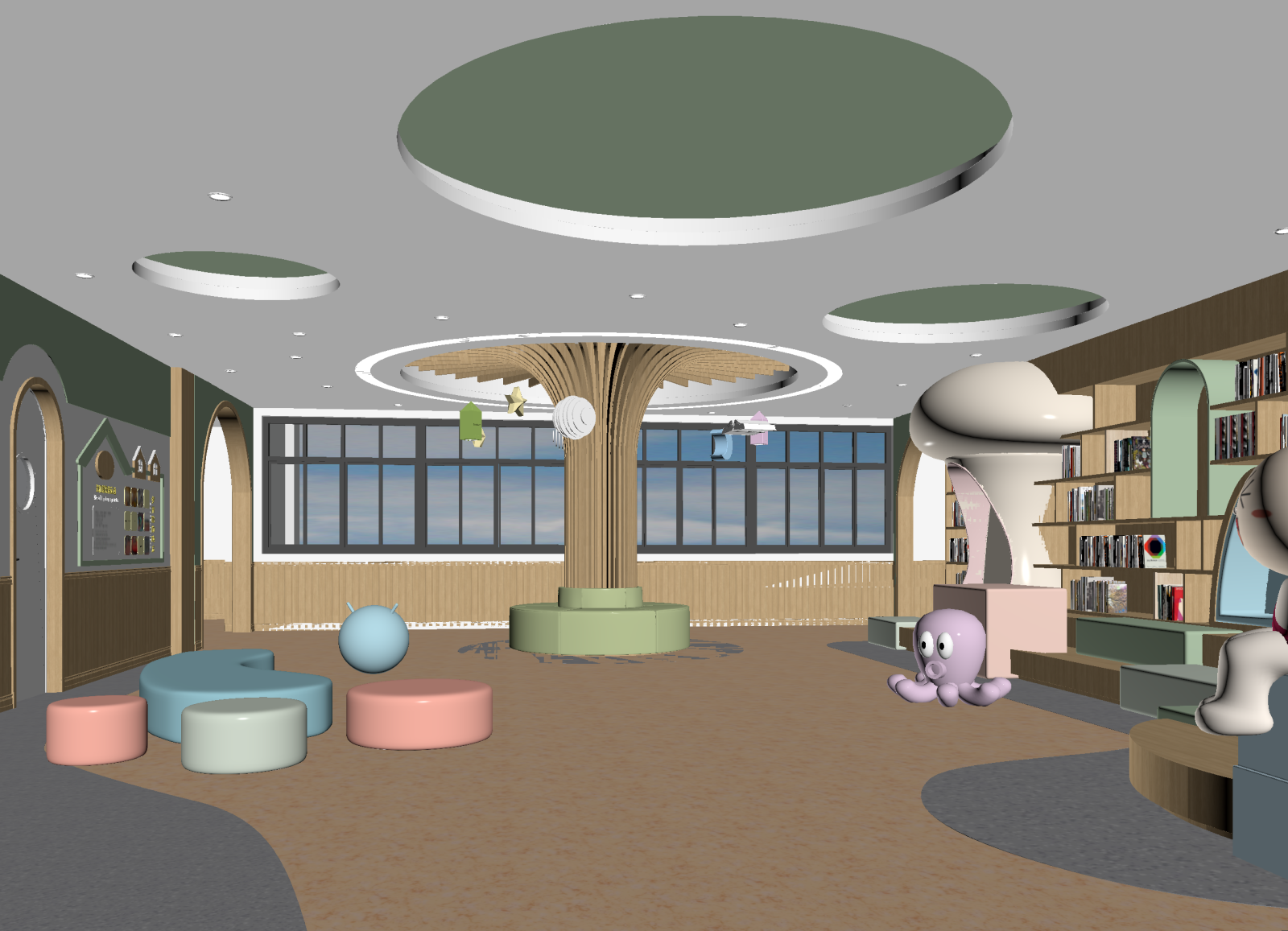 现代儿童乐园3D模型下载【ID:1214558484】
