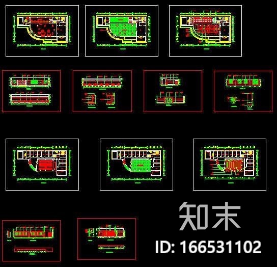 某地税大厅装修图cad施工图下载【ID:166531102】