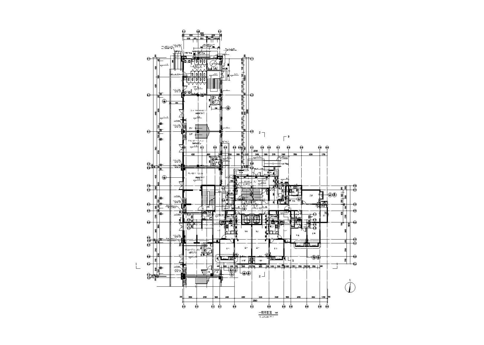 [安徽]5栋剪力墙/框剪结构住宅楼建筑施工图（2014）cad施工图下载【ID:149556123】