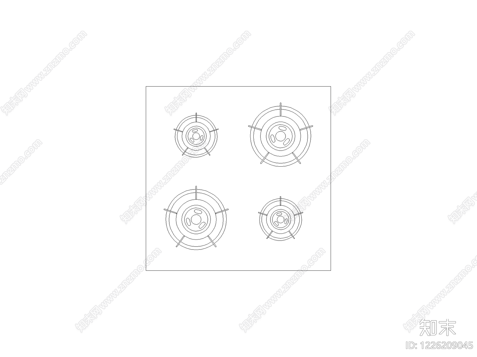 厨房设施CAD图纸
