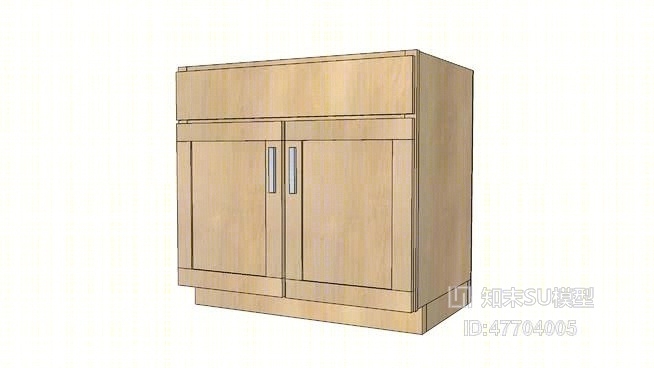 厨房壁柜SU模型下载【ID:47704005】