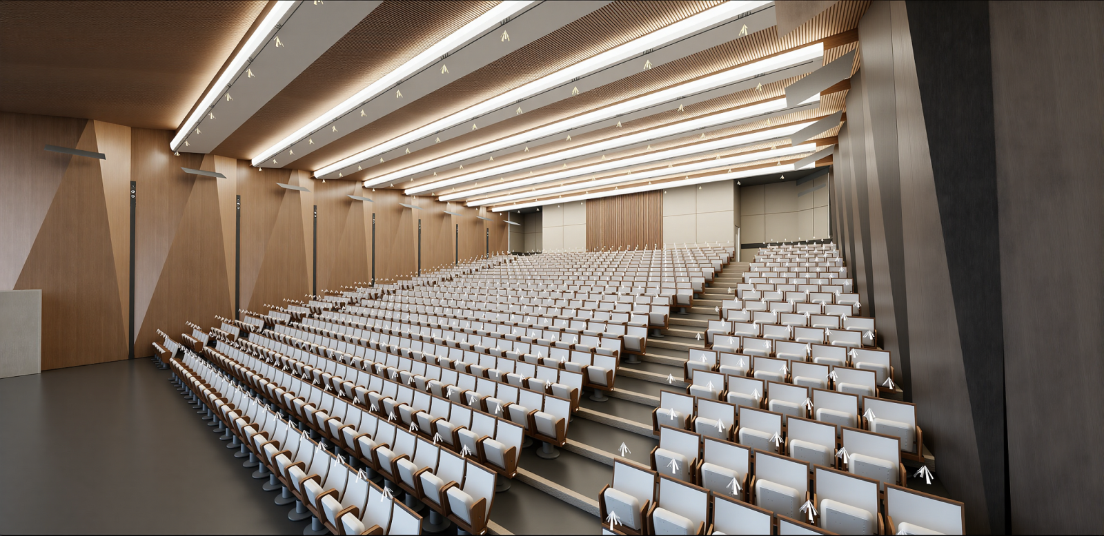 现代报告厅SU模型下载【ID:1215200993】