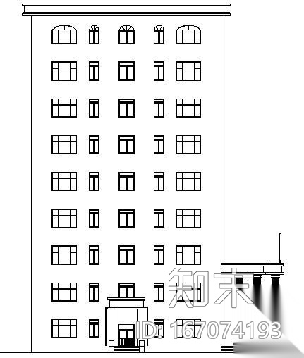 [河南理工大学土木工程学院毕业设计]某九层办公楼建筑结...施工图下载【ID:167074193】