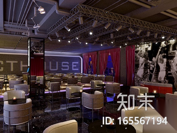 某会所设计施工图_效果图_实景图cad施工图下载【ID:165567194】