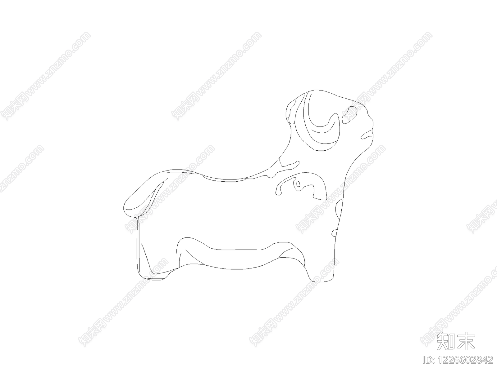 中式,现代动物CAD图纸