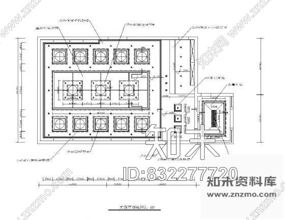 图块/节点大餐厅吊顶详图cad施工图下载【ID:832277720】