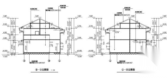 某地震重建规范性建筑施工套图（排版及CAD图）施工图下载【ID:166437156】