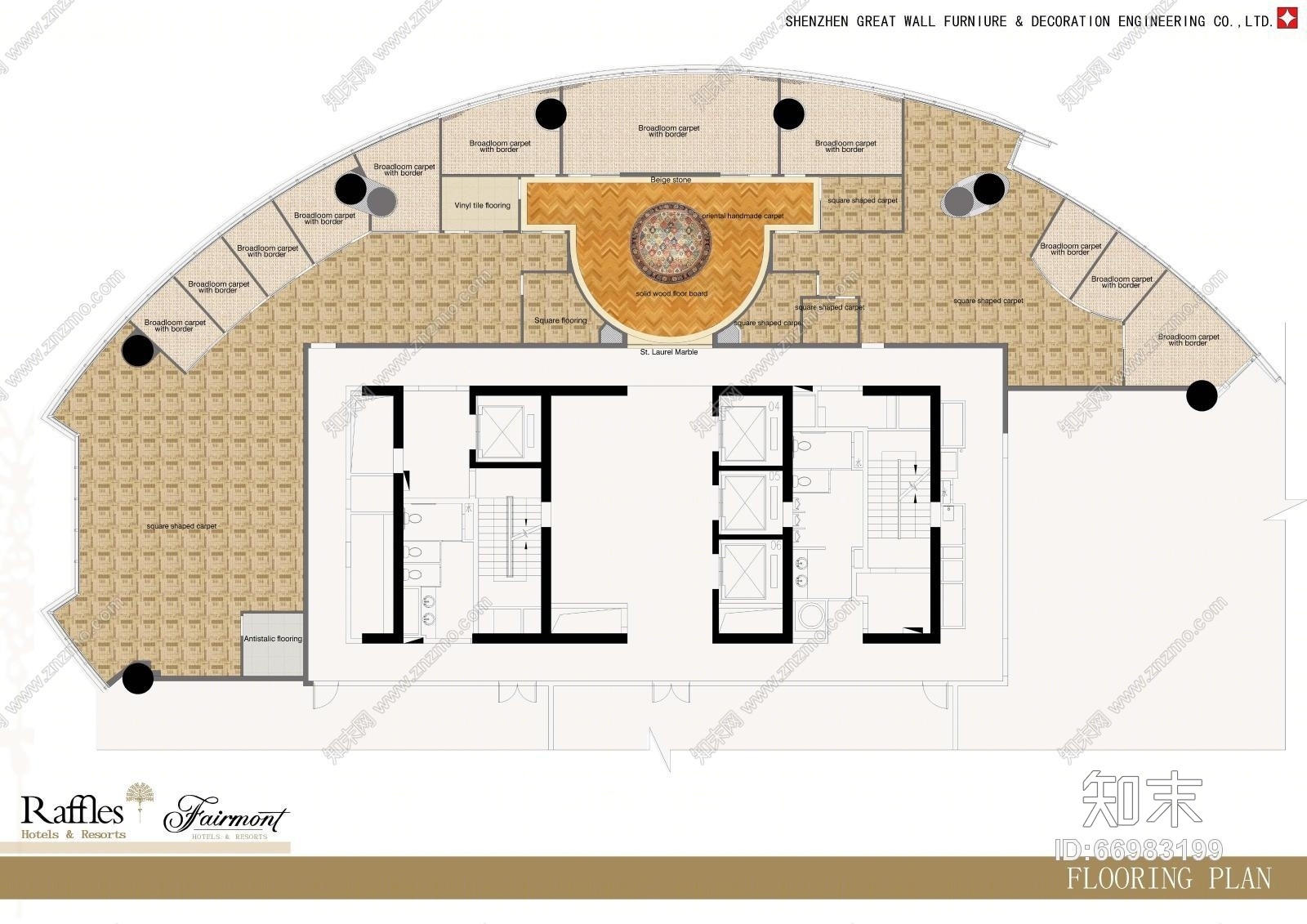 Raffles办公室室内设计施工图下载【ID:66983199】