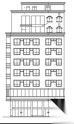 某十层住宅楼建筑方案图cad施工图下载【ID:149844180】