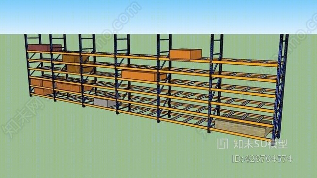 estanter铆a架SU模型下载【ID:426704574】