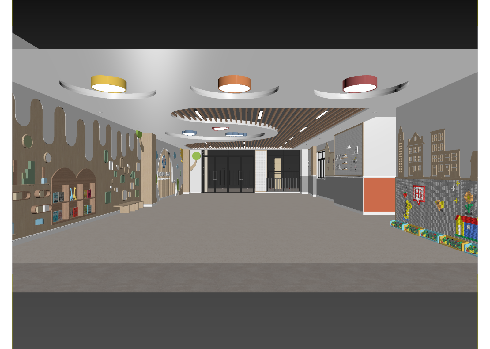 现代儿童乐园3D模型下载【ID:1214833386】