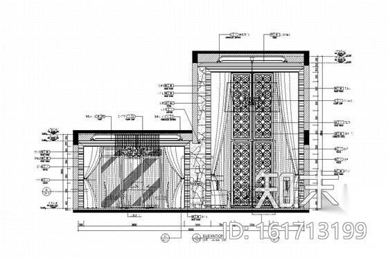 [武汉]核心文化旅游风景区畔欧式风格复式三居室装修图cad施工图下载【ID:161713199】