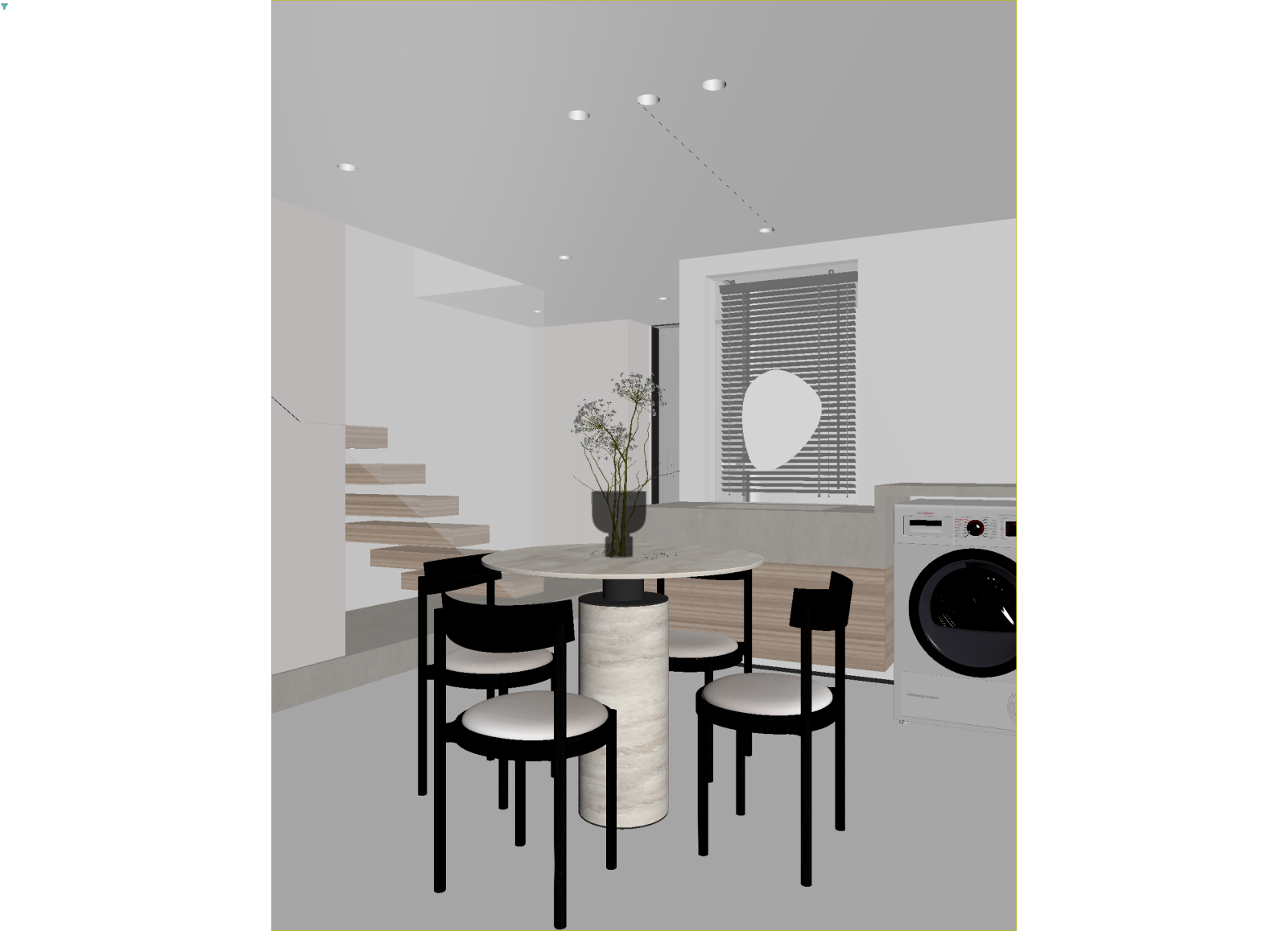 现代家居餐厅3D模型下载【ID:1214934778】