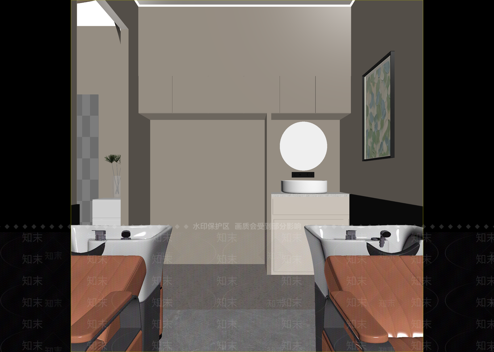 奶油美发店3D模型下载【ID:1215166163】