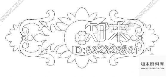 图块/节点中式装饰图案cad施工图下载【ID:832326861】