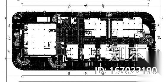 某市工业园区中央商业街园林施工图cad施工图下载【ID:167022190】