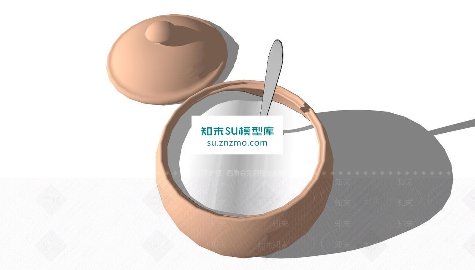 糖碗罐子SU模型下载【ID:160652188】