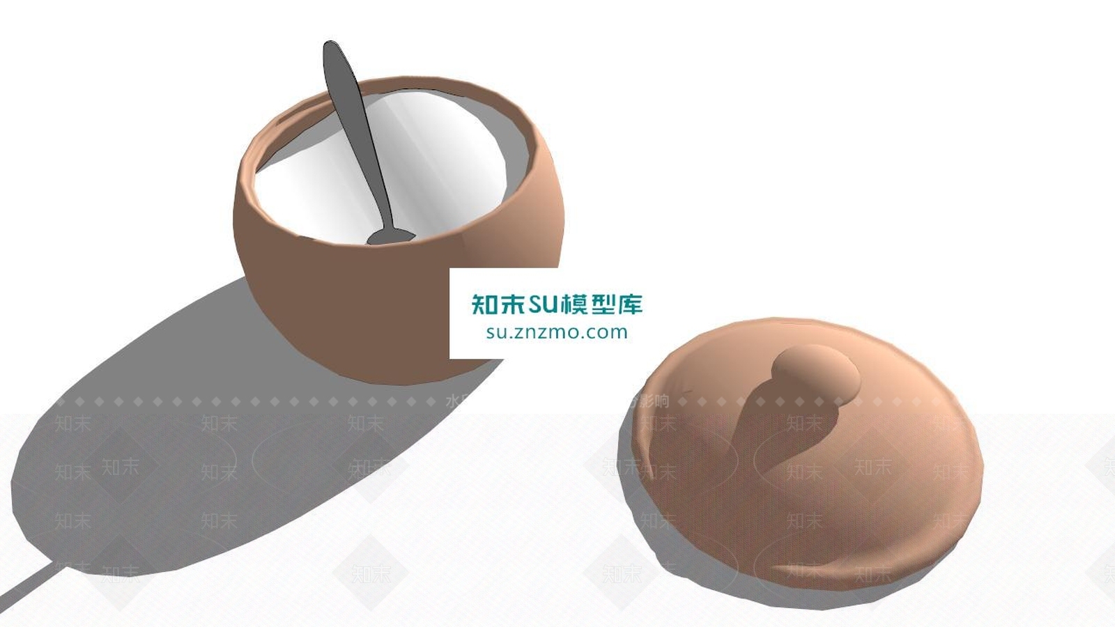 糖碗罐子SU模型下载【ID:160652188】