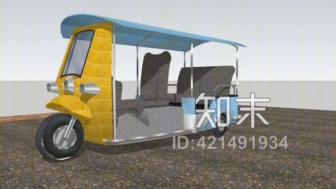 嘟嘟（三轮车）SU模型下载【ID:421491934】