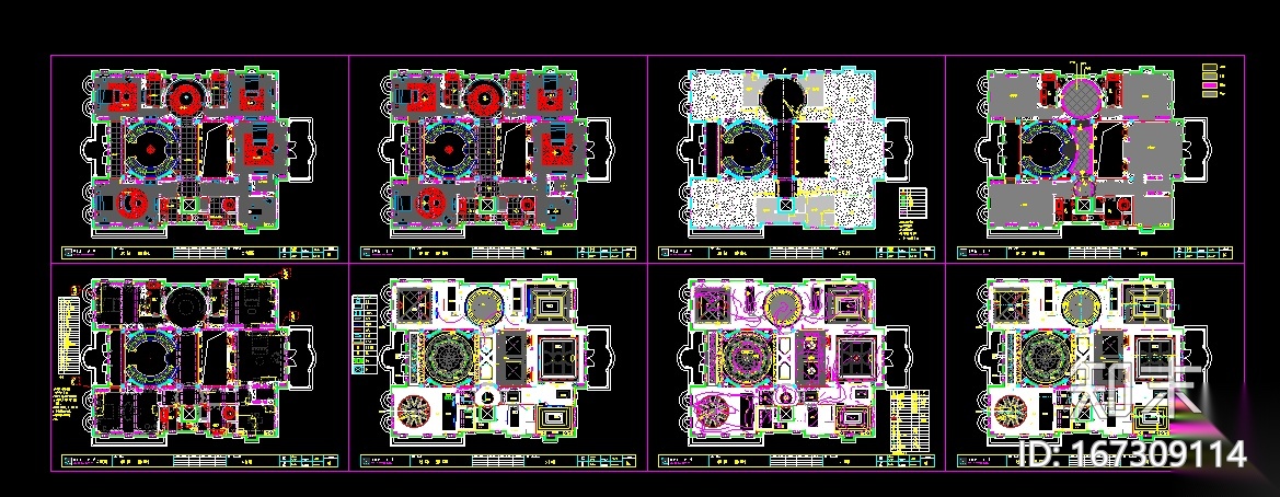 [北京]邱德光财富公馆设计施工图（附实景照+物料表）cad施工图下载【ID:167309114】