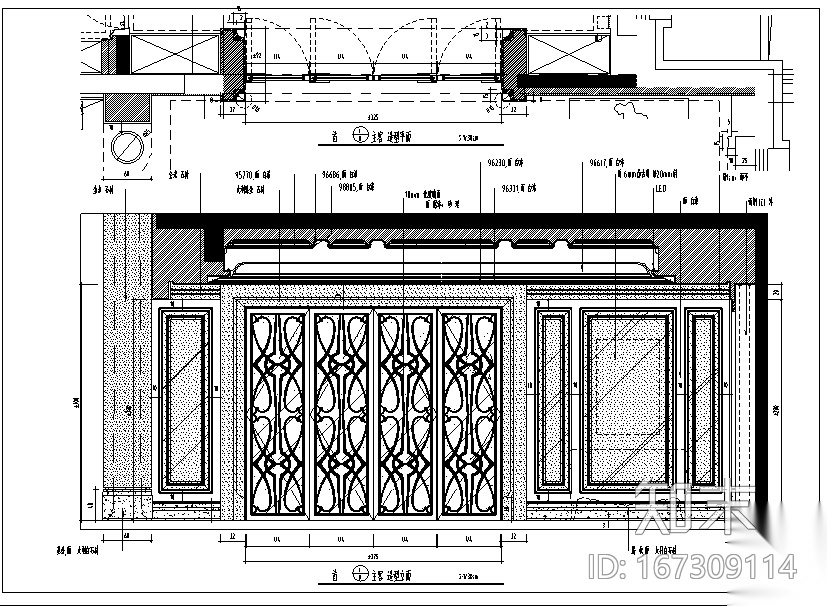 [北京]邱德光财富公馆设计施工图（附实景照+物料表）cad施工图下载【ID:167309114】