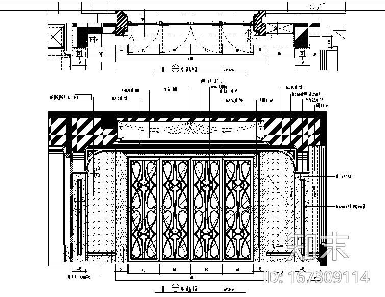 [北京]邱德光财富公馆设计施工图（附实景照+物料表）cad施工图下载【ID:167309114】