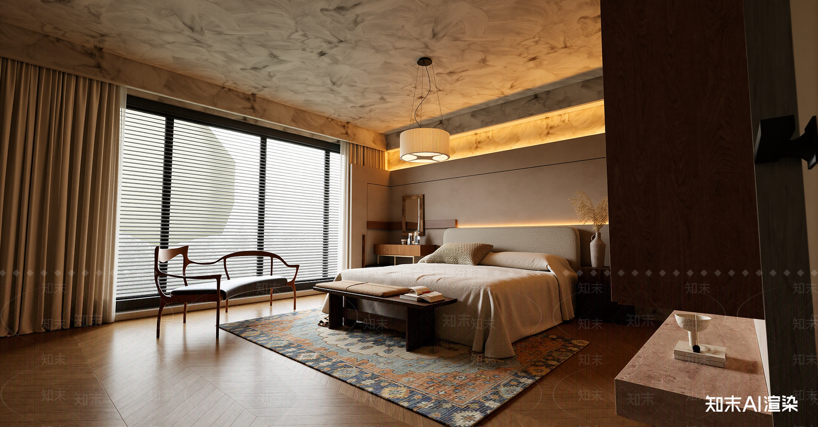 侘寂家居卧室SU模型下载【ID:1216003376】