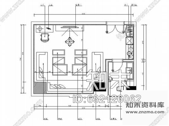 施工图北京奢华KTV包厢室内装修施工图cad施工图下载【ID:632126062】