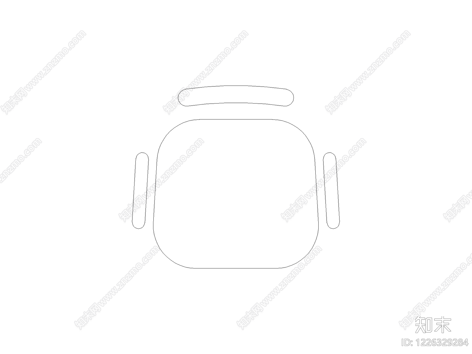 现代椅子CAD图纸