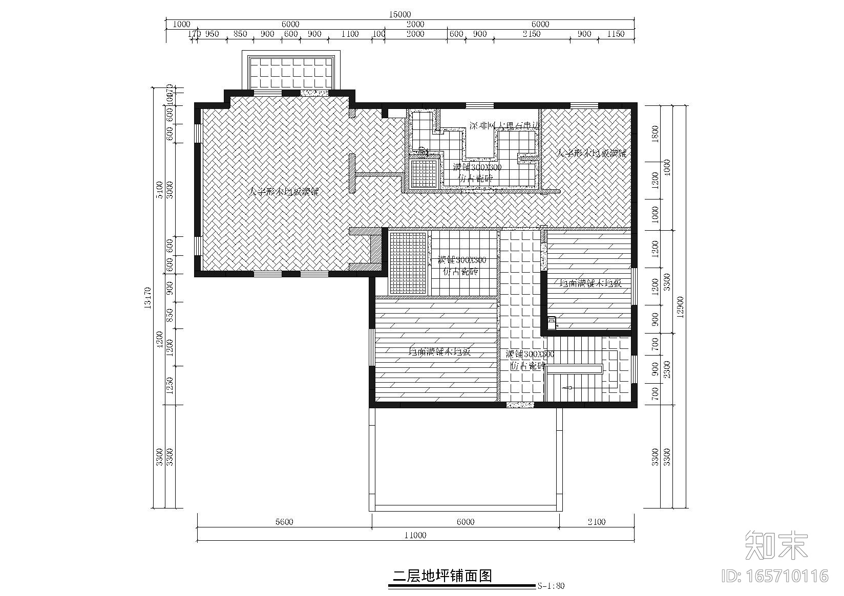 [山东]济南原香溪谷别墅样板间施工图+实景cad施工图下载【ID:165710116】