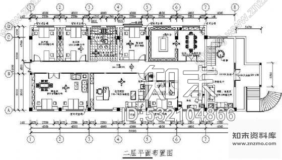 施工图办公及家居装修设计图cad施工图下载【ID:532104866】