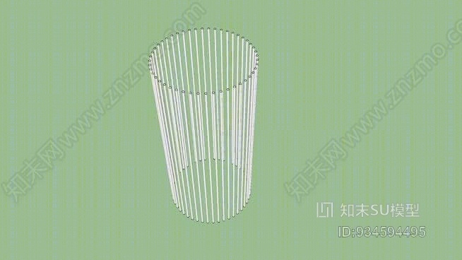 栏杆立柱SU模型下载【ID:934594495】