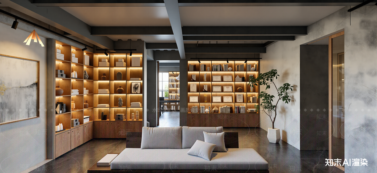 侘寂工作室SU模型下载【ID:1222193941】