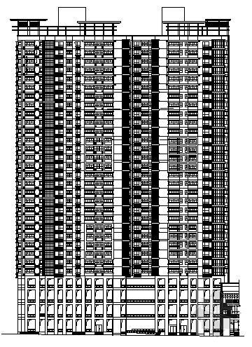 郑州小区住宅楼施工图（part2）cad施工图下载【ID:149856139】