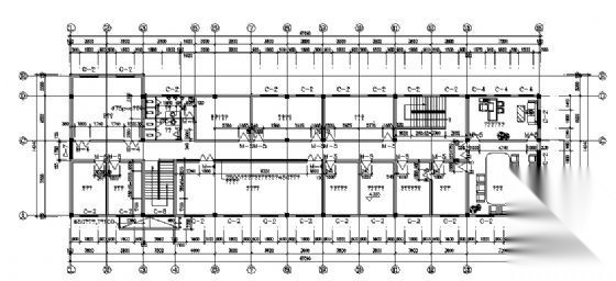 某二层办公楼建筑方案图cad施工图下载【ID:151402185】