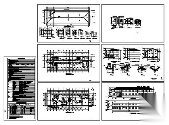 某二层办公楼建筑方案图cad施工图下载【ID:151402185】