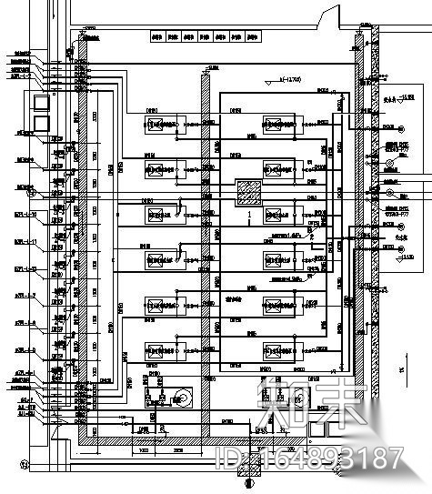 机房大样图（含洗衣泵房、消防泵房、给水泵房）cad施工图下载【ID:164893187】