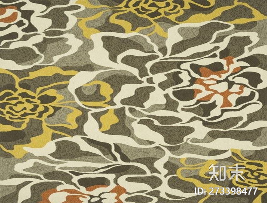 花纹布艺地毯贴图下载【ID:273398477】