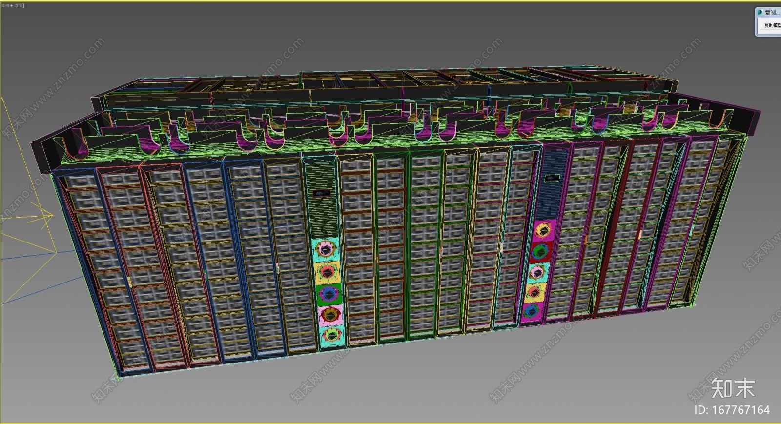 服务器机房-华为IDS3D模型下载【ID:167767164】
