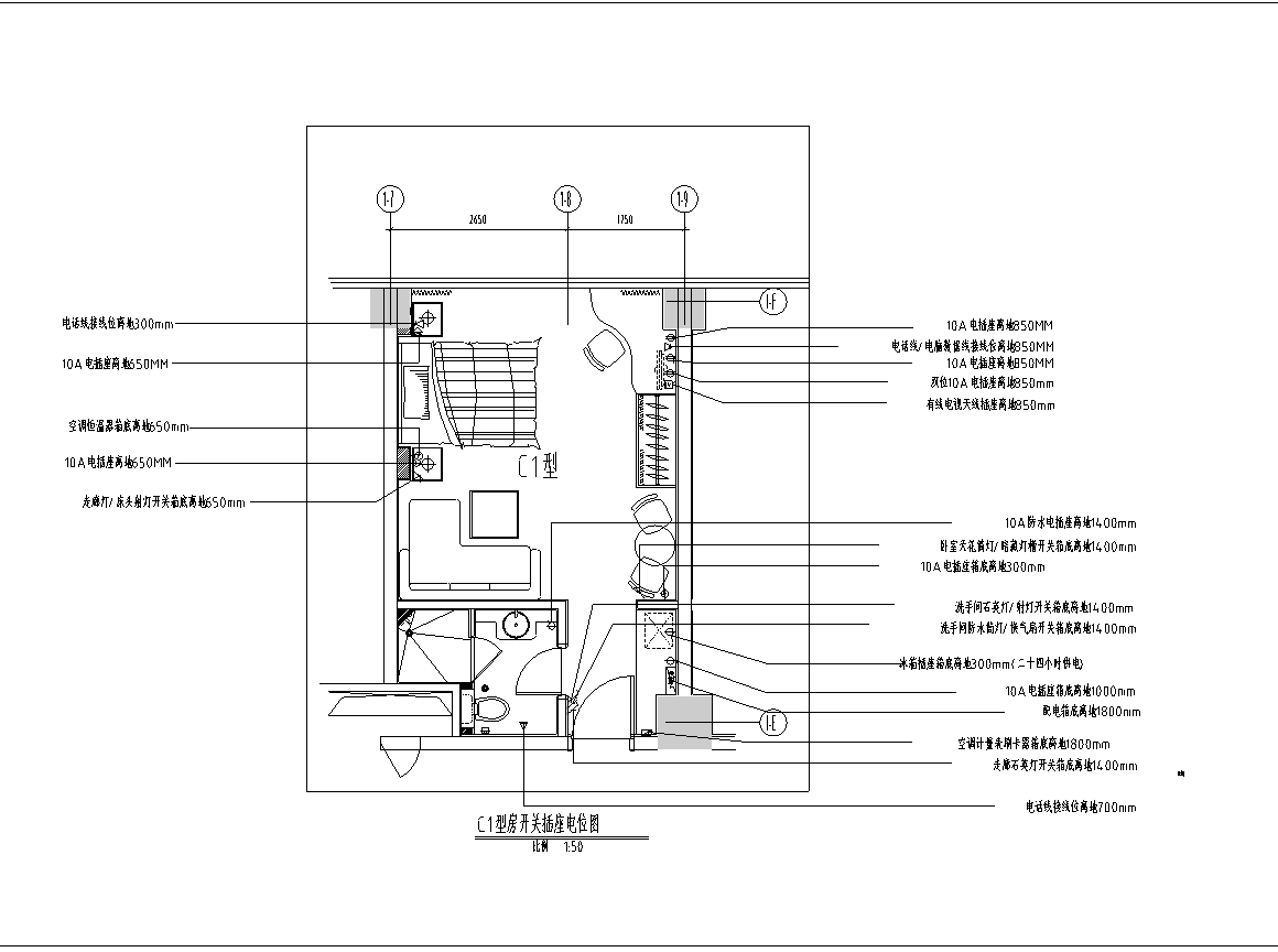 上海礼顿国际公寓多个户型样板间室内设计施工图cad施工图下载【ID:160495190】