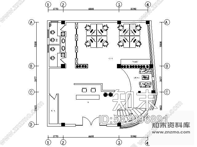 施工图安徽某三层办公空间装修图施工图下载【ID:532096891】