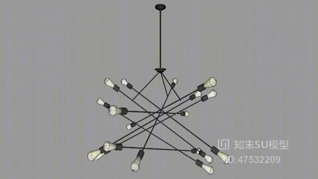 吊灯SU模型下载【ID:319219803】