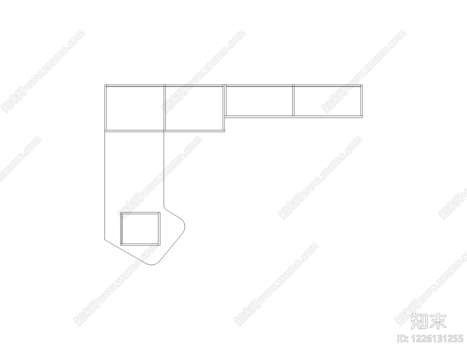 柜子cad施工图下载【ID:1226131255】