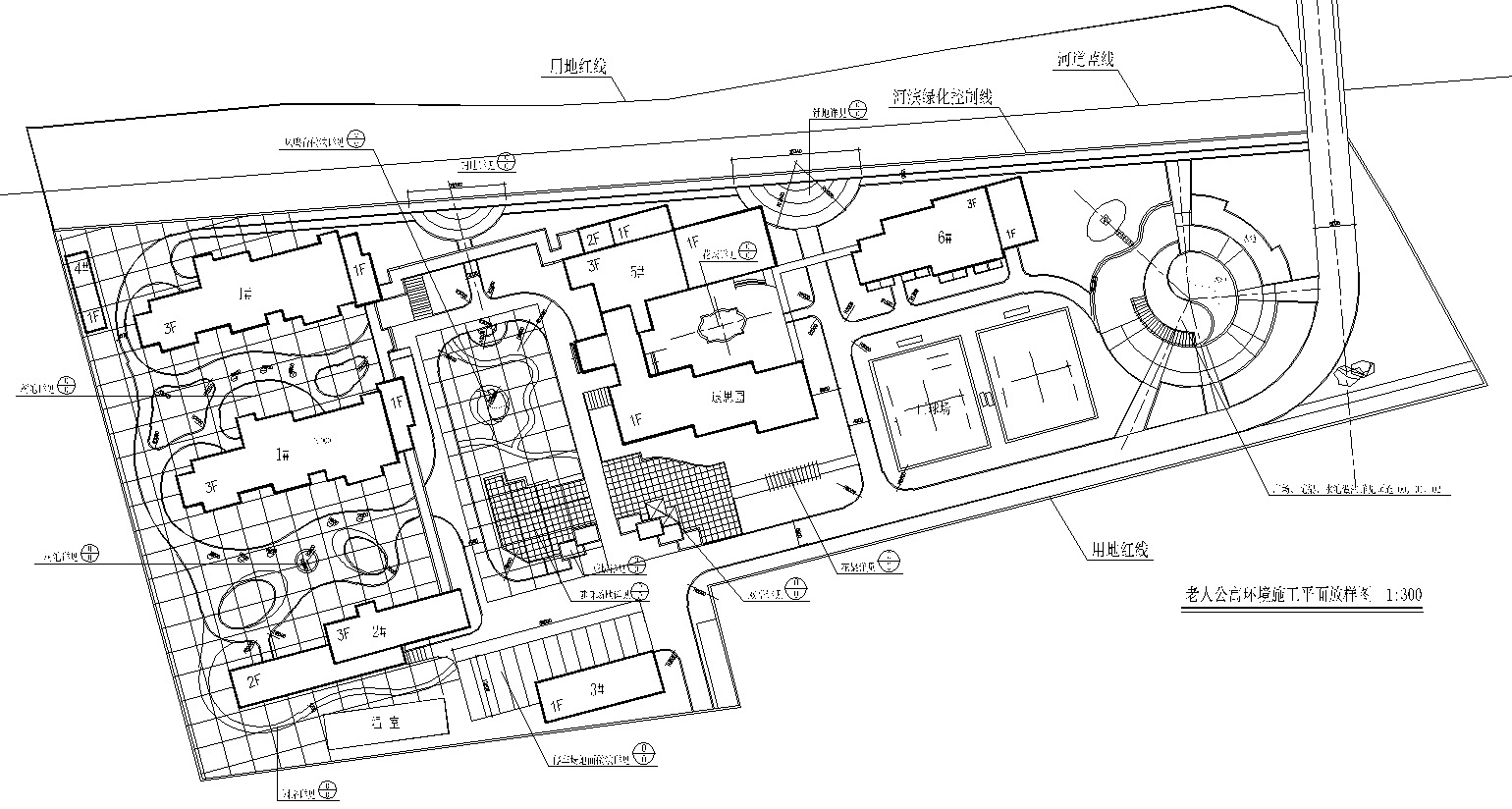 [浙江]桐乡市老人公寓景观居住区CAD施工图cad施工图下载【ID:161024115】