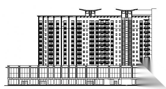 10号楼住宅建筑图（二）cad施工图下载【ID:149856116】