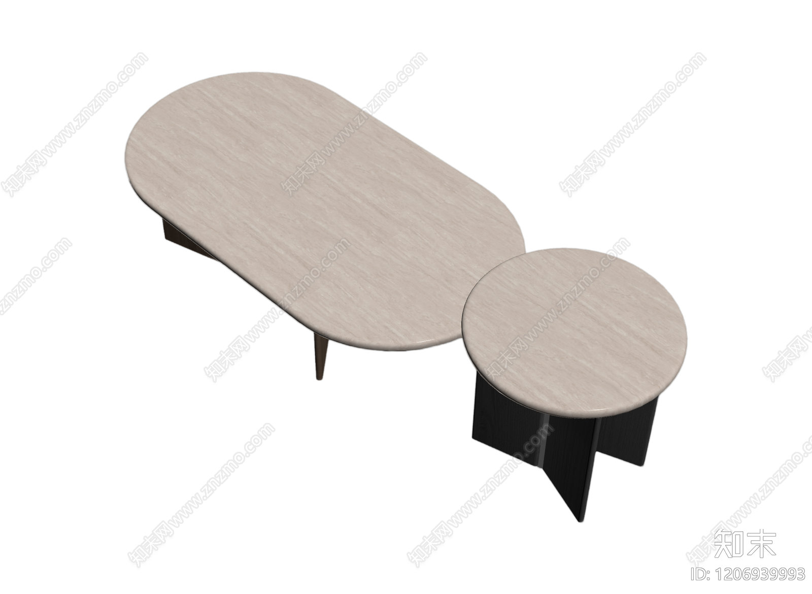 组合茶几套装3D模型下载【ID:1206939993】