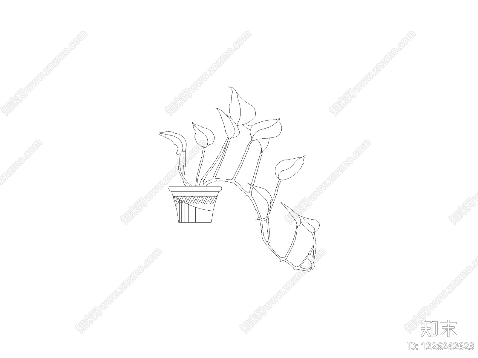 绿植cad施工图下载【ID:1226242623】