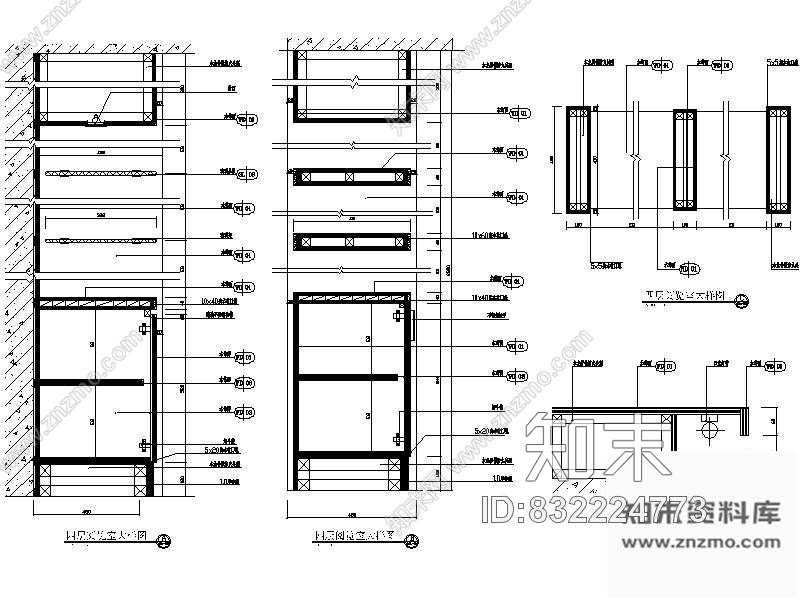 图块/节点阅览室大样图cad施工图下载【ID:832224773】