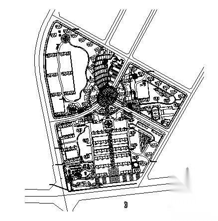 某小区景观图纸cad施工图下载【ID:161103129】